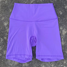Load image into Gallery viewer, Solid Color Women Fitness Sports Short High Waist Yoga Short Leg Cycling Comprehensive Training Jog Squat Proof Internal Pocket