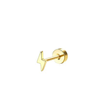 Load image into Gallery viewer, Bobisty 1pc Earrings Surgical Stainless Steel Earrings for Women Dainty Flat Back Earring Stud Hoop Cartilage for Sensitive Ears