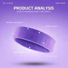 Load image into Gallery viewer, 1 PC Towel cloth Headband Sweat Bandage Sport Head Hair Band Workout Tennis Fitness Jog Basketball Running Sweatband Women Men