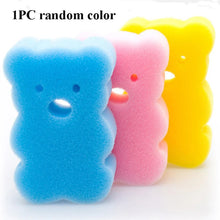 Load image into Gallery viewer, Cute Kids Baby Cotton Shower Bath Sponge Rub Cartoon elephant Body Wash Towel Infant Toddle Newborn Bath Brushes Soft Sponge