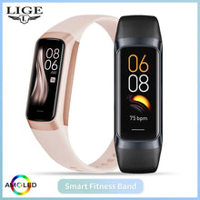 Load image into Gallery viewer, LIGE Amoled Smart Watch Men 2023 Smart Band Women Heart Rate Blood Smartwartch Waterproof Smart Bracelet Sport Fitness Tracker