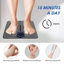 Load image into Gallery viewer, Rechargeable Electric Foot Massager Pad Electrostimulator Massage Mat EMS Muscle Massager Relax Feet Massage Fitness Masajeador