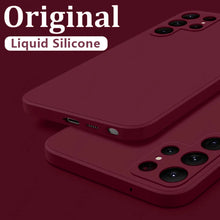 Load image into Gallery viewer, Case For Samsung Galaxy S24 S23 S22 S25 Ultra S24 FE A56 A55 A53 A54 A16 A17 5G S25 Edge Shockproof Liquid Silicone Phone Cover