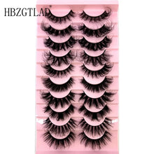 Load image into Gallery viewer, Mix 10 Pairs Faux Mink Eyelashes 8-25mm Fluffy 3D Lashes Wholesale False Extensions