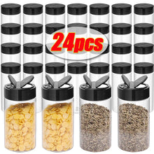 Load image into Gallery viewer, 24-1PCS Transparent Seasoning Jars Reusable Large Empty Spice Condiment Storage Bottles Season Powder Containers Box For Kitchen