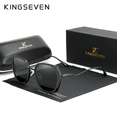 KingSeven Luxury Polarized Sunglasses Women's Gradient Butterfly Sun Glasses