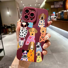 Load image into Gallery viewer, Funny Colorful Dog Pattern Design Phone Case For iPhone 17 16 15 14 Pro Max 12 11 13 Mini 17 Air XS X XR 7 8 Plus 16e Soft Cover