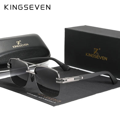 KingSeven 2022 Polarized Sunglasses | Retro Square Gradient Sunnies