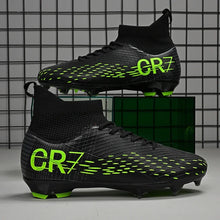 Load image into Gallery viewer, New Men Soccer Shoes High-top Futsal Cleats Sneakers Football Boots Grass High-quality Non-Slip Match Indoor Hot-selling FG/TF
