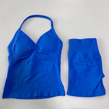 Load image into Gallery viewer, No Logo 2Pcs Gym Set Women Backless Tank Tops High Waist Scrunch Seamless Shorts Gym Suit Fitness Clothes Activewear Workout Set