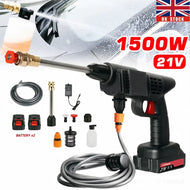 2 Battery Portable Cordless Car High Pressure Washer Jet Water Wash Cleaner Gun