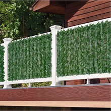 Load image into Gallery viewer, Artificial Ivy Hedge Green Leaf Fence Panels – Faux Privacy Fence Screen