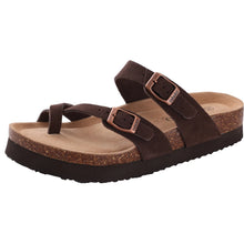 Load image into Gallery viewer, Comwarm Fashion Women's Suede Mules Slippers Men Clogs Cork Insole Sandals With Arch Support Outdoor Beach Slides Home Shoes