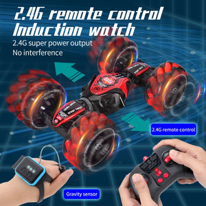 ZWN 1:12 RC Car 4WD Gesture Induction Stunt Music Light Remote Control Off-Road Toy