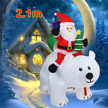 Load image into Gallery viewer, Christmas Inflatable Decoration Toy Built-in LED Lights Inflatable Model Ornament Xmas Party New Year Garden Indoor Outdoor Deco