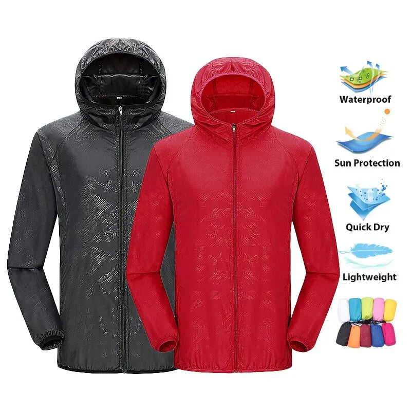 Unisex Hiking Jacket Waterproof Windproof Sun Protection Designful