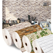 Load image into Gallery viewer, 10M 3D Foam Brick Wall Panels: Self-Adhesive Waterproof Home Decor Stickers