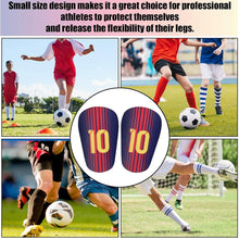 Load image into Gallery viewer, Mini Soccer Shin Guards (1 Pair) - Ultra Lightweight Football Leg Pads for Kids/Youth/Adults - Protective Training Gear  Sports