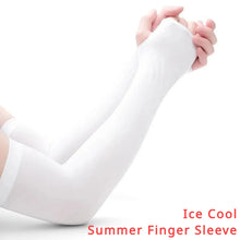 Load image into Gallery viewer, Sunscreen UV Resistant Ice Silk Arm Sleeves - Cooling, Solid Color, Summer Outdoor