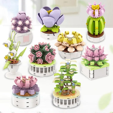 Flower Bouquet Building Kit - Romantic Toy for Kids, Christmas Gift