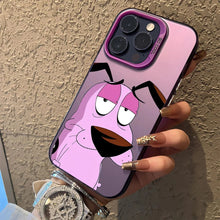 Load image into Gallery viewer, Hot COURAGEOUS Cowardlys Dog Phone Case for IPhone 16 15 14 13 12 11 Mini Pro Max X XR XSMAX 8 7 Plus Anti Fall Matte Back Cover