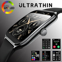 Load image into Gallery viewer, New Ultra Thin Smart Watch men 1.96" AMOLED 360*360 HD Pixel Display Always Show Time Call Reminder Smartwatch Ladies For huawei