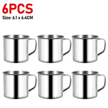Load image into Gallery viewer, Stainless Steel Coffee Mugs Insulated Coffee &amp; Tea Cup with Handles Shatterproof 200mL Metal Cup Mug Kitchen Accessories