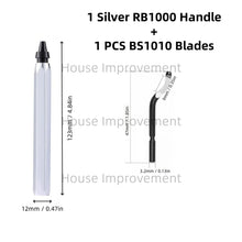 Load image into Gallery viewer, Deburring Tool Set with 11pcs High Speed Steel Swivel Blades Burr Removal Tool for Metal Resin PVC Pipes Copper Plastic Aluminum