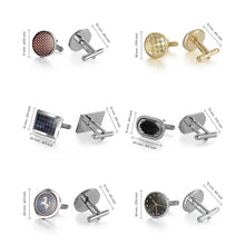 Load image into Gallery viewer, Men&#39;s Copper Cufflinks &amp; Tie Clip Set - Luxury Wedding Gifts, Round/Square Design