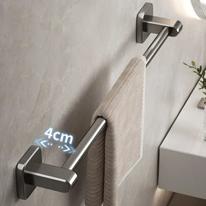 Perforated Suction Cup Towel Rack: Wall-Mounted Bathroom Storage Organizer