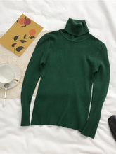 Load image into Gallery viewer, 2025 Autumn Winter Thick Sweater Women Knitted Ribbed Pullover Sweater Long Sleeve Turtleneck Slim Jumper Soft Warm Pull Femme