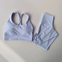 Load image into Gallery viewer, Women Breathable Yoga Set 2pcs Sport Suit Gym wear Workout Clothes Gym Crop Top High Waist Legging Fitness Bra Set Sports Suits