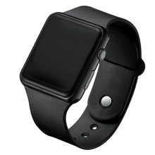Load image into Gallery viewer, Simple Digital Watch for Men Women Fashion Sport LED Electronic Watch Black Silicone Wristband Casual Mens Watch Reloj Hombre