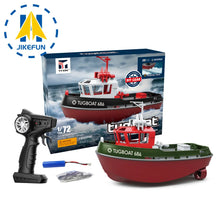 Load image into Gallery viewer, JIKEFUN 686 RC Tugboat - Dual Motor Electric Remote Control Boat for Boys Gift