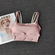 Load image into Gallery viewer, Women Breathable Sports Bra Shockproof Fitness Tops Push Up Gym Crop Top Brassiere Sport Bras Gym Workout Top Seamless Yoga Bra