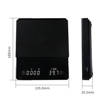 Load image into Gallery viewer, 2026 New Digital Kitchen Scale Drip Coffee Scale With Timer LED Display 2kg/0.1g Household Food Weight Scale with USB Charging