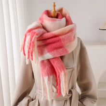Load image into Gallery viewer, 2025 Winter Thick Warm Scarf Women Cashmere Shawl and Wraps Pashmina Neckerchief Bufanda Female Rainbow Hairy Tessel Echarpe New