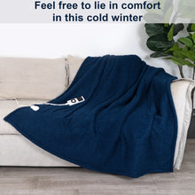 Load image into Gallery viewer, TOPS Electric Blanket, Heated Throw Blanket , 20-48℃ Heat Settings, Auto-off Timer, Warm Sherpa, Overheat Protection, Washable