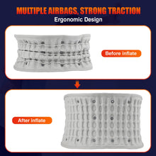 Load image into Gallery viewer, Inflatable Decompression Belt with Rechargeable Battery Inflatable Lumbar Traction Device Heating Waist Massage Back Pain Relief