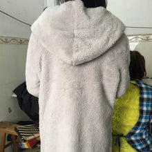 Load image into Gallery viewer, 12 Colors Fleece Sweatshirt Long Cardigans Autumn Winter Female Long Sleeve Double Side Wear Flurry Loose Hoodie Coats Outwear
