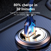 Load image into Gallery viewer, 120W Car Charger USB Type C Fast Charging PD QC3.0 iPhone Samsung Xiaomi Charger
