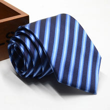 Load image into Gallery viewer, Classic Stripe Necktie Men Business Formal Wedding Tie 8cm Blue Black Pink Red Neck Ties Fashion Shirt Dress Accessories