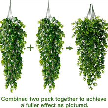 Load image into Gallery viewer, Artificial Hanging Plants – Faux Eucalyptus Leaf Greenery Vine (UV Resistant)