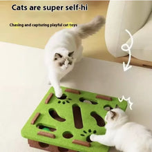 Load image into Gallery viewer, Pet Cat Puzzle Maze Holes Toys Felt Box With Bell Ball Kitten Playing Toys Interactive Funny  Cat Supplies