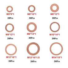 Load image into Gallery viewer, Copper Washer Gasket Nut Bolt Set Kit M8 M10 M12 M14 with Box Sump Plugs