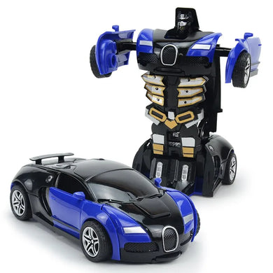 Transform CarRobot Model: Push & Go Race Toy - Perfect Easter Gift for Boys