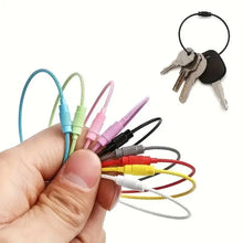Load image into Gallery viewer, 10pcs Colorful Stainless Steel Wire Luggage Tag Clips for Travel &amp; Everyday Use