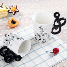 Load image into Gallery viewer, Music Mug! Guitar or Violin, Cute, 240ml