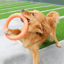 Load image into Gallery viewer, Orange Dog Flying Disk Toy: Interactive Training Ring Puller for Dogs