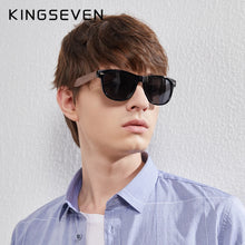 Load image into Gallery viewer, KINGSEVEN Walnut Men&#39;s Sunglasses - Polarized Wood Frame UV400 Handmade Eyewear